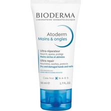 Renas Store Bioderma Atoderm Hand & Nail Cream El Kremi Kuru Cilt Onarıcı Nemlendirici, Güçlendirici Etki Shea Yağı 50 ml