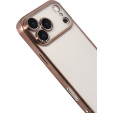 iPhone 17 Pro Max Razer Lensli Silikon - Çöl Titanyum