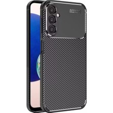 Galaxy A05S Kılıf Auto Focus Karbon Kapak - Siyah