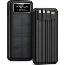 Deluxse 10.000 Mah Solar Panelli Powerbank – 22.5W Hızlı Şarj