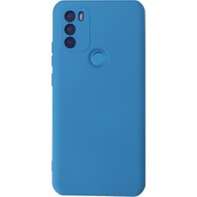 Gm 21 Plus Kılıf Nano Içi Kadife Silikon - Mavi