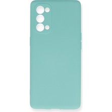 Reno 5 Pro Kılıf Nano Içi Kadife Silikon - Turkuaz