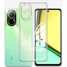 Realme 12 Lite Kılıf Lüx Şeffaf Silikon