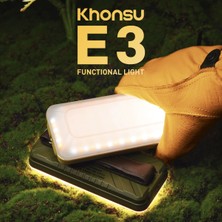 Khonsu E3 Şarjlı Kamp Lambası 1500 Lümen – 10.000 Mah Powerbank, 6 Işık Modu, Siyah Tam Set  Alternatif Kısa Başlık