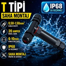 Nexo T Tipi (0,50-1,50MM²) Saha Montaj - IP68