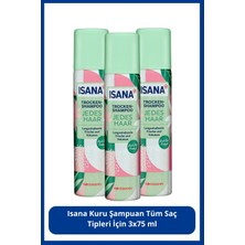 Isana Kuru Şampuan Tüm Saç Tipleri Için 3X75 ml