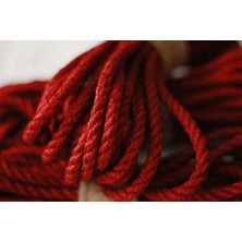 Shibaritürk Kırmızı Jüt Bondage Ipi 8mm/8mt