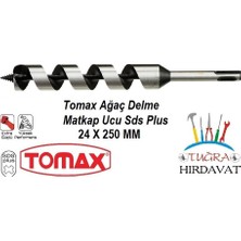 Tomax Sds Plus Ağaç Delme Ahşap Delme Matkap Ucu 24X250