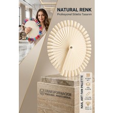 Renas Store Transformacion Yelpaze Oje Kartelası, Abs Plastik, 50'li Stiletto Renk Paleti, Naturel 723266