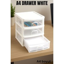 Renas Store Herza House Çekmeceli Kutu Büyük (A-4)-3'lü NOCOLOR-DE7424C2 Tek Ebat