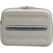 Renas Store United Colors Of Benetton Unisex Yetişkin Kozmetik Çantası, Bej, Seyahat Çantası 9 Inç