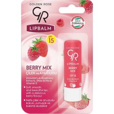 Renas Store Golden Rose Lip Balm No: 09 Berry Mix Spf 15 - Ahududu ve Çilek Aromalı Dudak Nemlendiricisi