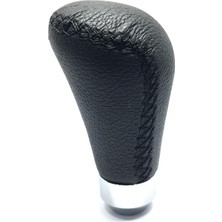 Ozka Concept Dikişli Deri Vites Topuzu Oval Siyah