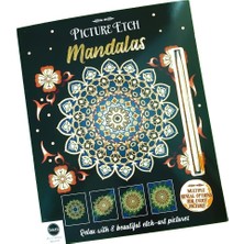 Renas Store Picture Etch Mandala Kazımalı Boyama Seti – 8 Adet Mandala Panel