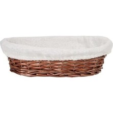 Bora Plastik Hasır Bezli Oval Sepet 28 x 20 x 8 cm Hasır Bezli Oval Sepet 28 Cm