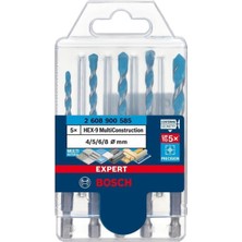 Bosch Exp Hex9 Mc Bits Girişli Çok Amaçlı Matkap Ucu 5'li Set - 2608900585