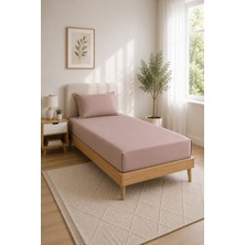 Luna Sacra Çarşaf + Yastık Kılıfı Seti Pamuklu Fitted Lastikli Tek Kişilik