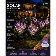 Zigver Bahçe Soları Aydınlatma Butterfly Cicek Pink