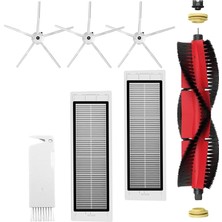 Renas Store Myayd Roborock S5 Max/s6 Max/s6 Pure/s6 MAXV/S50/S51/S55/S60/S65/S5/S6 Robot Elektrikli Süpürge Için Yedek Parça, Aksesuar Kiti 1 Başlık, 2 Hepa Filtre, 3 Yan Fırça, 1 Temizleme Fırçası Içerir