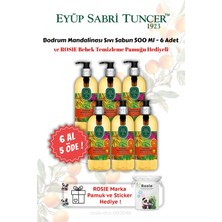 Renas Store Bodrum Mandalinası Sıvı Sabun 500 ml 6 Al 5 Öde ve Rosıe Hediyeli