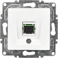 Renas Store Eqona Radius Neoline Fiber Optik Data Prizi, Beyaz (Mekanizma + Tuşkapak)