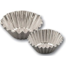 Dinç Kitchen Tartolet ve Petifür Kalıbı Tırtıllı no2 10lu Set no2 Çap 4,5 cm H2