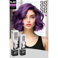 Renas Store Asse 60 ml Tüp Saç Boyası 6.22 Patlıcan Moru + 50 ml Oksidan Sıvısı