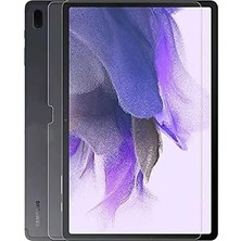 Renas Store Samsung Galaxy Tab S7 Fe Lte T730 T735 T737 ile Uyumlu Tablet Temperli Cam Ekran Koruyucu Renksiz