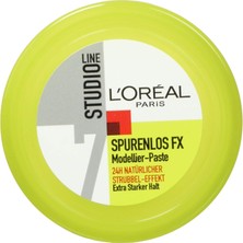 Renas Store L'oréal Paris Studio Line Saç Kremi, Iz Bırakmaz, Fx Modelleme Macunu, Fırçalama Efektli, 24 Saat Ultra Güçlü Tutuş (Yapıştırma Yok, Ağırlık Yok), 75 ml