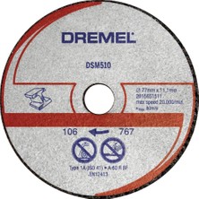 Renas Store Dremel DSM20 Kompakt Testere ile Uyumlu Metal ve Plastik Kesme Diski (DSM510) 3'lü