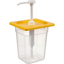 Bora Plastik Kare Kilitli Mayonez Pompası 2,5 Lt Sarı Kapaklı - 16 Kare - 2,5 Lt