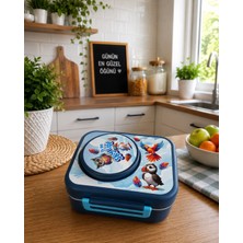 A&A Sea Life Deniz Temalı Mavi Çocuk Beslenme Çantası – Bölmeli Lunch Box
