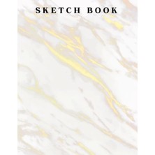 Renas Store Sketch Book Elegant White Marble: White Marble And Rose Gold Sketch Book | For Doodle, Paint, Write And More | Diary Book For All Ages | Birthday Gifts | Christmas Gifts | Gag Gifts