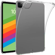 Renas Store Constraın - iPad Pro 11 2024 Kılıf ile Uyumlu Tablet Nitro Anti Shock Silikon Kapak-Şeffaf