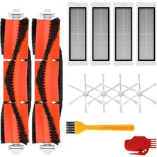 Renas Store Myayd Xiaomi Mi Robot Vacuum Mop 2 STYTJ03ZHM Için Yedek Parçalar, 12 Parçalı Elektrikli Süpürge Yedek Aksesuarı, 2 Ana Fırça, 4 Yan Fırça, 4 Filtre, 2 Temizleme Fırçası Içerir
