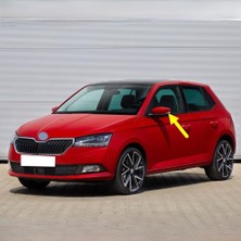 Renas Store Sol Dikiz Ayna Sinyal Lamba Camı 6V0949101 Skoda Fabia 3 ile Uyumlu 2018-2021