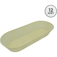 Oval Ekmek Hamur Mayalama Sepeti 12 Adet Oval 52x15x9 cm  12 Adet