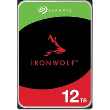 Seagate 12Tb Ironwolf St12000Vn0008 7200Rpm 256Mb Sata 6Gbit-Sn Harddisk (Koyuncu Distribitör Ürünü)