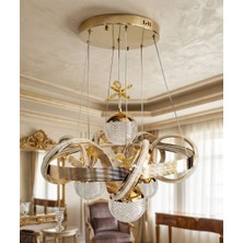 ZM Aydınlatma Modern 4 Toplu LED Avize