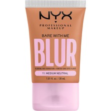 Renas Store Nyx Professıonal Makeup Bare With Me Blr Cilt Tonu Fondöten Matcha, Gliserin ve Niasinamid ile Makyaj - Orta Nötr