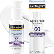Renas Store Neutrogena Ultra Sheer Face Sunscreen With Vitamin E & Spf 60, Sunscreen For Face With Broad Spectrum Uva/uvb Protection, Fragrance-Free, Oxybenzone-Free, Water-Resistant (80 Minutes), 1.7 Fl Oz