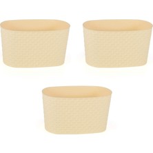 Renas Store Dekoratif Kapadokya Saksı (Pastel Sarı) 3 Adet