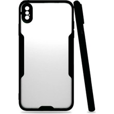 TeknoKapsül Newface Apple Iphone Xs Max Kılıf Platin Silikon - Siyah