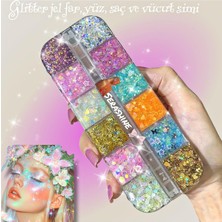 Renas Store Glitter Kremsi Far&saç Simi,yüz ve Vücut Simi
