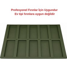 Dinç Kitchen Profesyonel 10 Gözlü Ciabatta Ekmek Tavası 40×60 cm 40x60 10 Göz