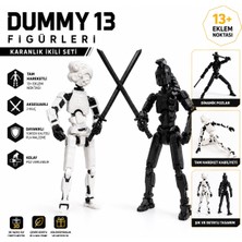 M&D Design Dummy 13 Ikili Aksiyon Figür Seti Akaku & Agamemnon Miğferli Kılıçlı Robotlar