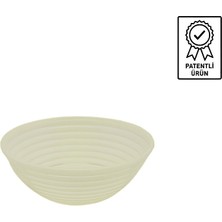 Dinç Kitchen Yuvarlak Roll Ekmek Hamur Mayalama Sepeti 12x5 cm