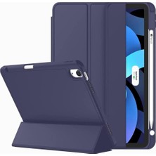 Renas Store Undeplus Xiaomi Redmi Pad Pro 12.2inç 2025 Uyumlu ile Uyumlu Kılıf Kalem Bölmeli Smart Case Lacivert
