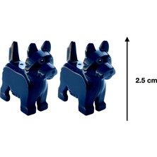 Renas Store LEGO Orijinal Figürler - Siyah Köpek (Black Terrier) (2 Adet)