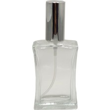 Renas Store Paradise Boş Cam Şişe 50 ml 5 Adet Gümüş Erkek Parfüm Şişesi & Valf Takım